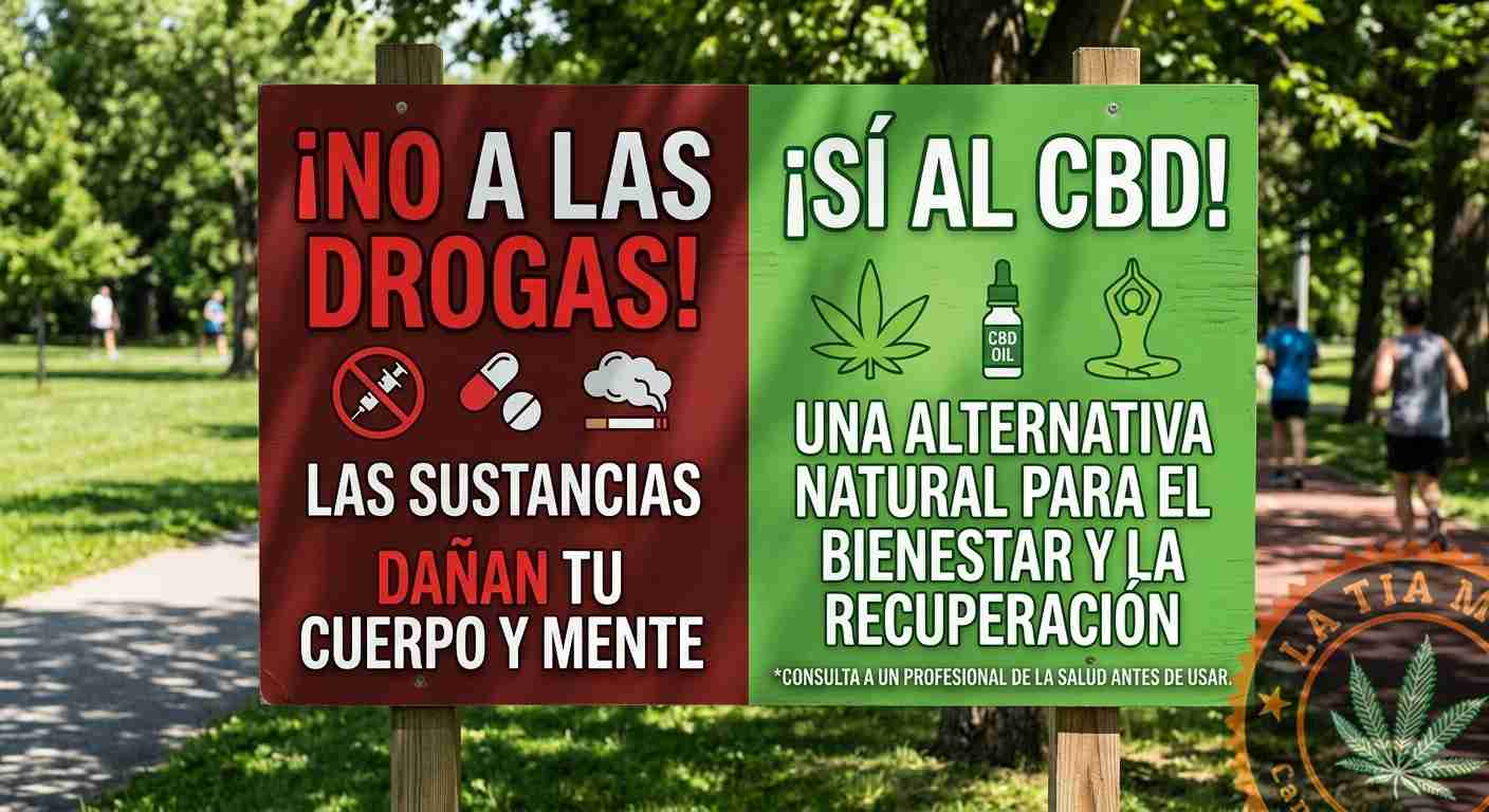 no a las drogas, si al cbd. La Tía María.